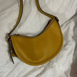Coach Luna Shoulder Bag in Mustard Yellow